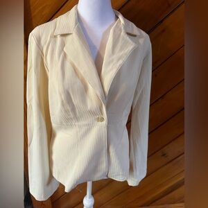 Cream color pants suit size 13